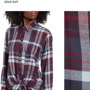 Socialite plaid wrap dress. Never worn.